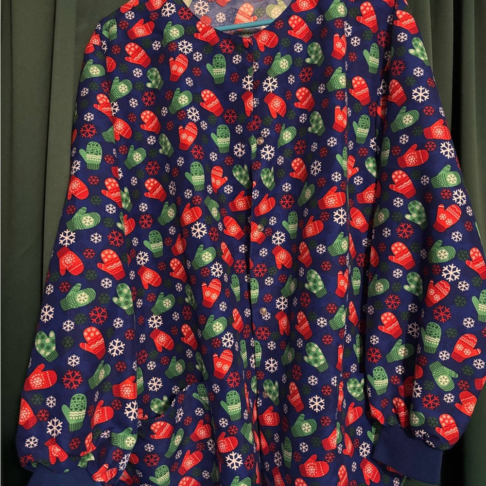 Cute Scrub Jacket with Mittens